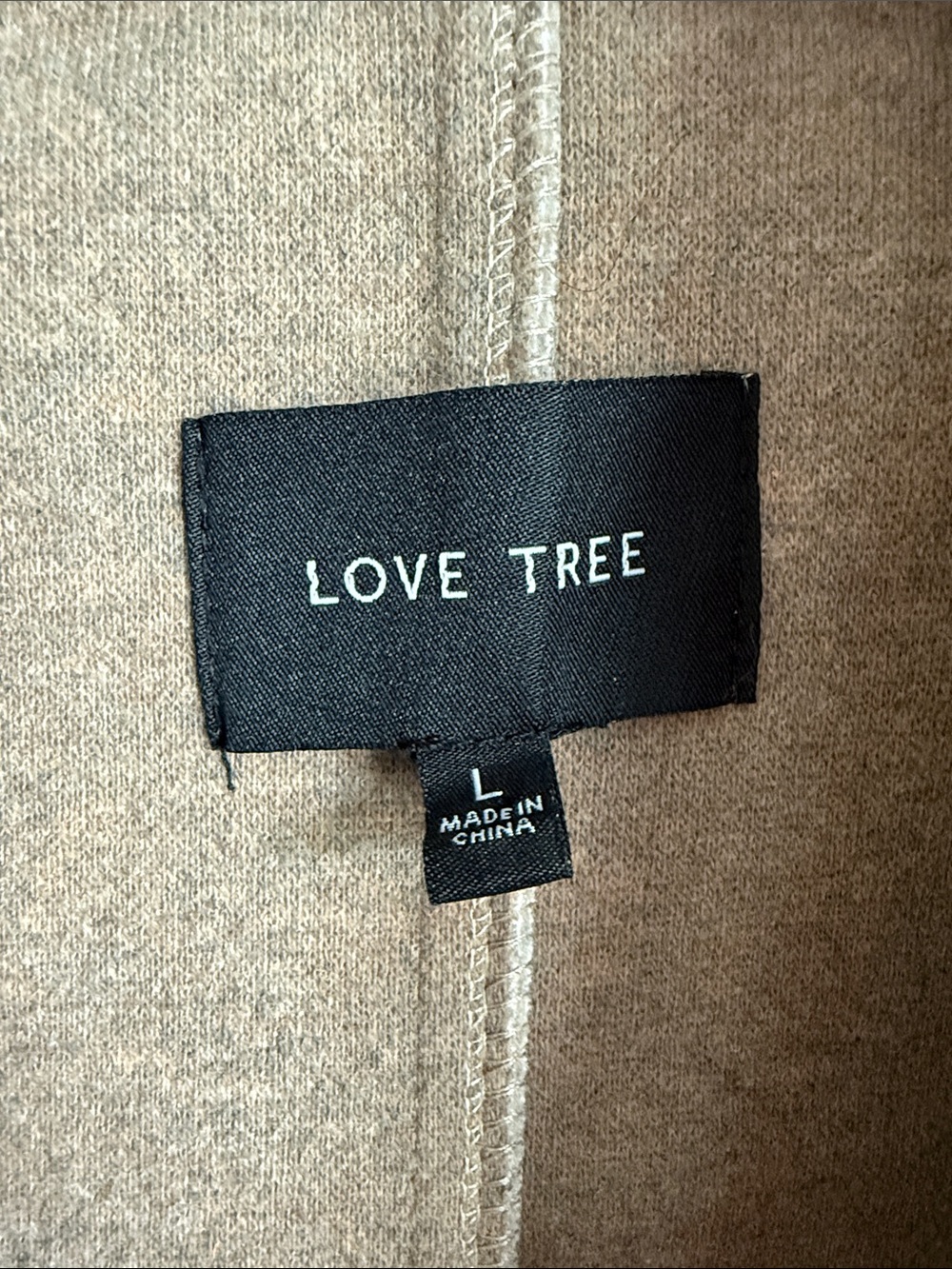 Love Tree Long Tan Coat - Picture 3 of 6
